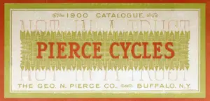 The cover of the 1900 Pierce Cycles catalogue.