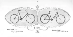 The 1900 chainless cushion-frame models, men’s and women’s, at seventy-five dollars.
