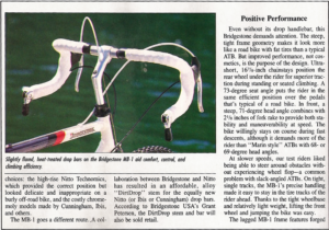 1987 Bicycle Guide Bridgestone Mb 1 Review