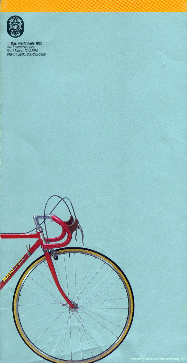 Masi World Wide 1985 Folder — The 3V Volumetrica (Two Panels) — page 2 of 2