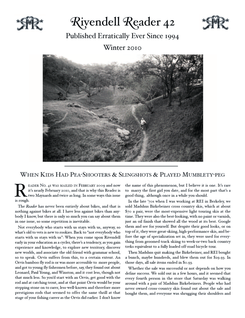 Rivendell Reader 42 Cover