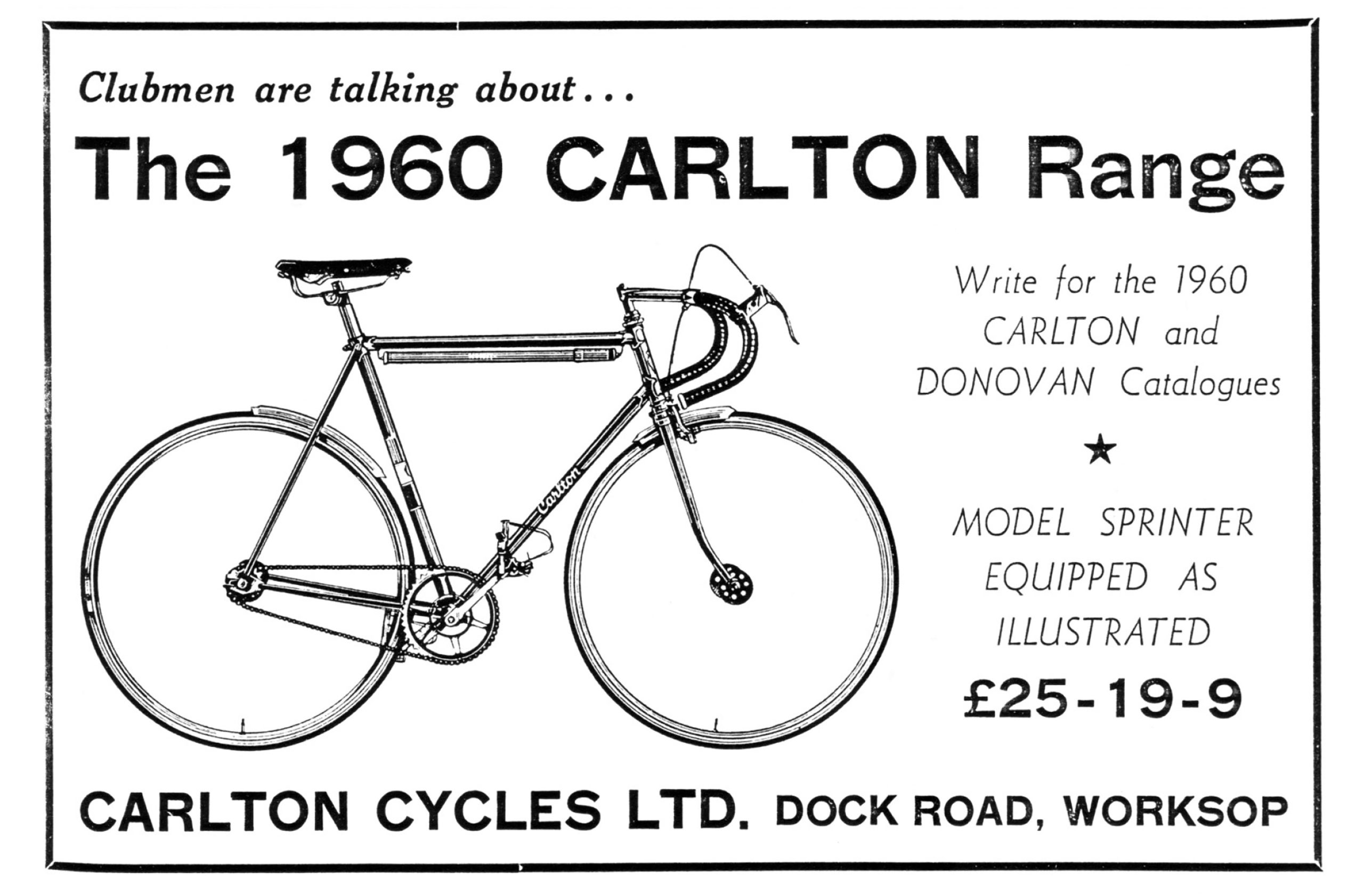 1960 Carlton Sprinter Advertisement