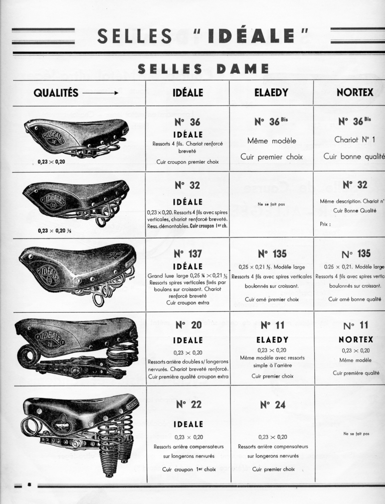 Idéale c.1936 Catalog — Tron & Berthet (Title Page and Pages 3 to 11) — page 7 of 10
