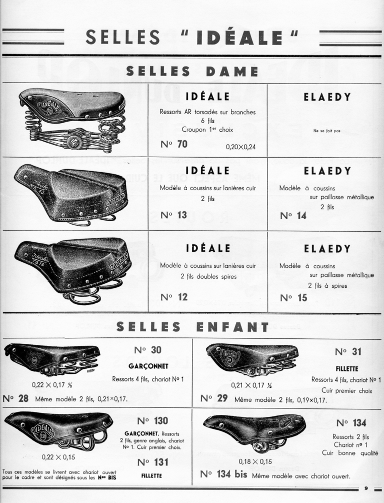 Idéale c.1936 Catalog — Tron & Berthet (Title Page and Pages 3 to 11) — page 8 of 10