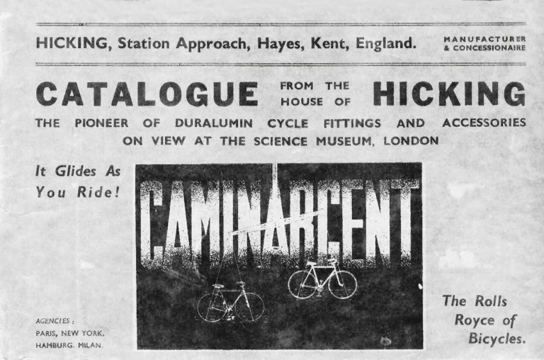 Caminargent 1937 Catalog — The Hicking English Edition, Sterling Prices and the Cork-Filled Lugs — page 1 of 5