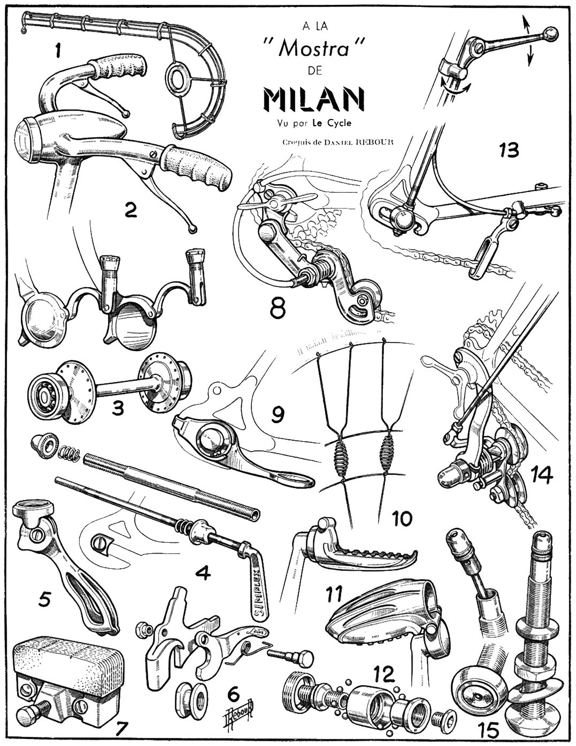 Daniel Rebour a la Mostra de Milan 1-2-1949