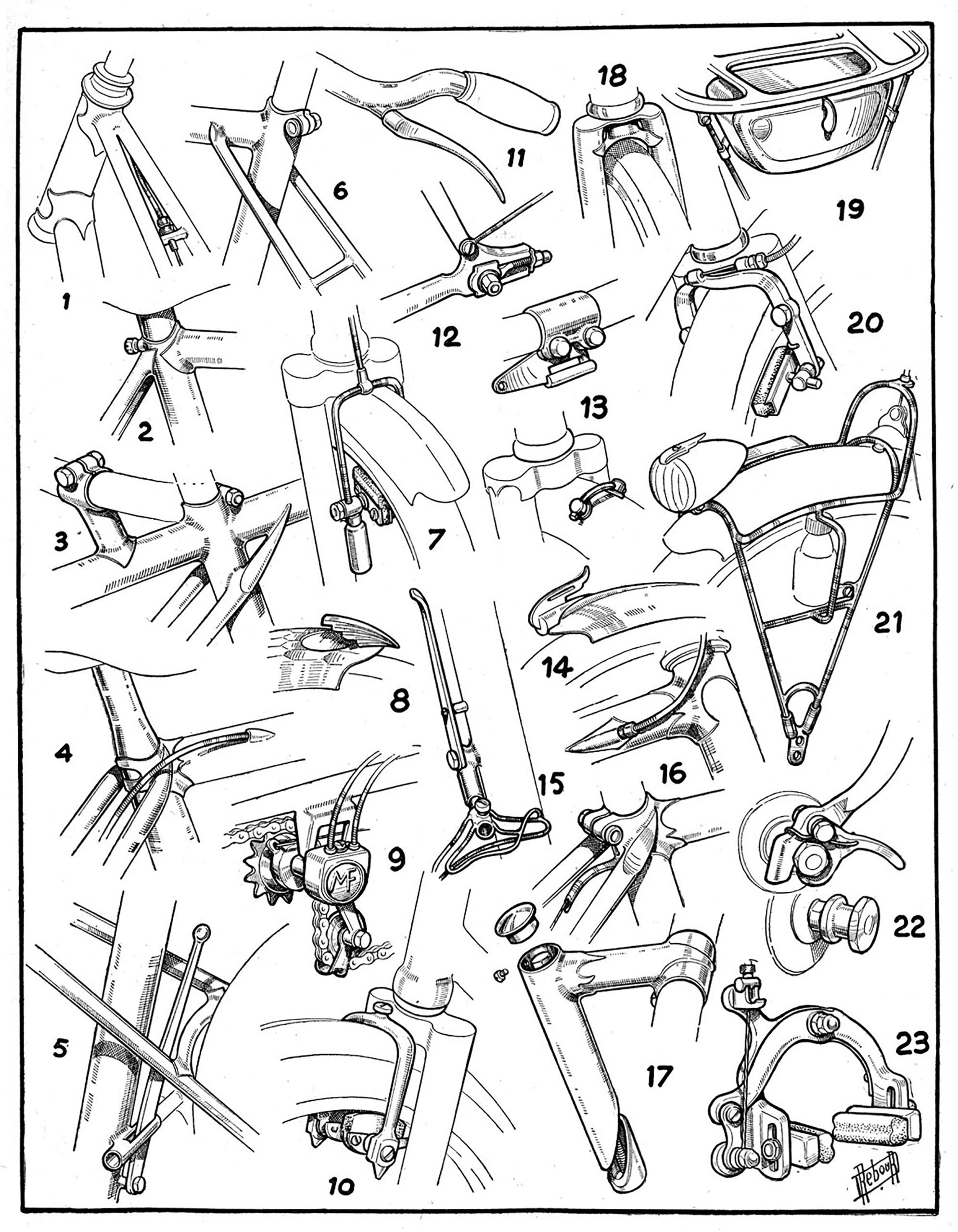 Daniel Rebour Le Cycle Drawings 11-1-1948