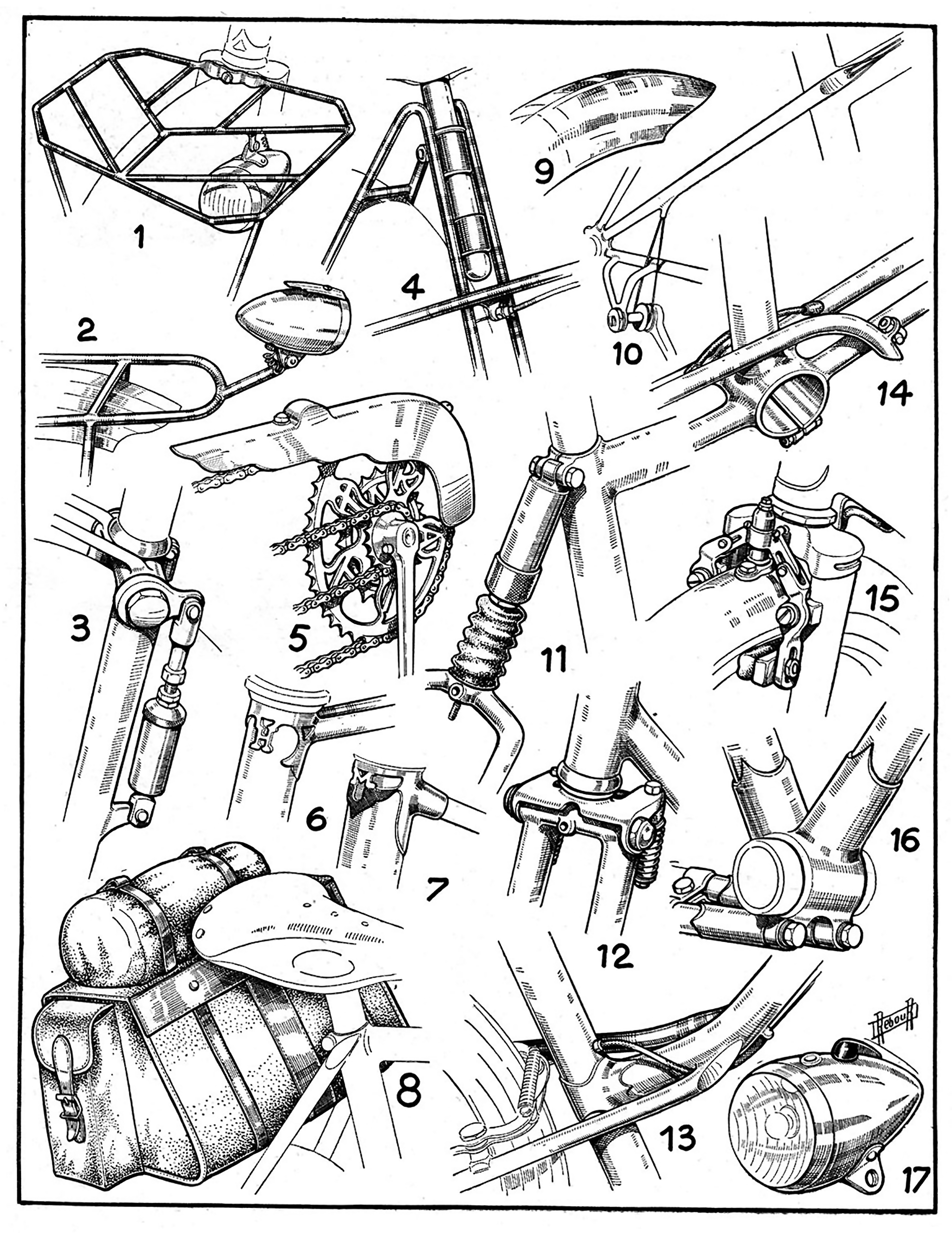 Daniel Rebour Le Cycle Drawings 12-1-1948