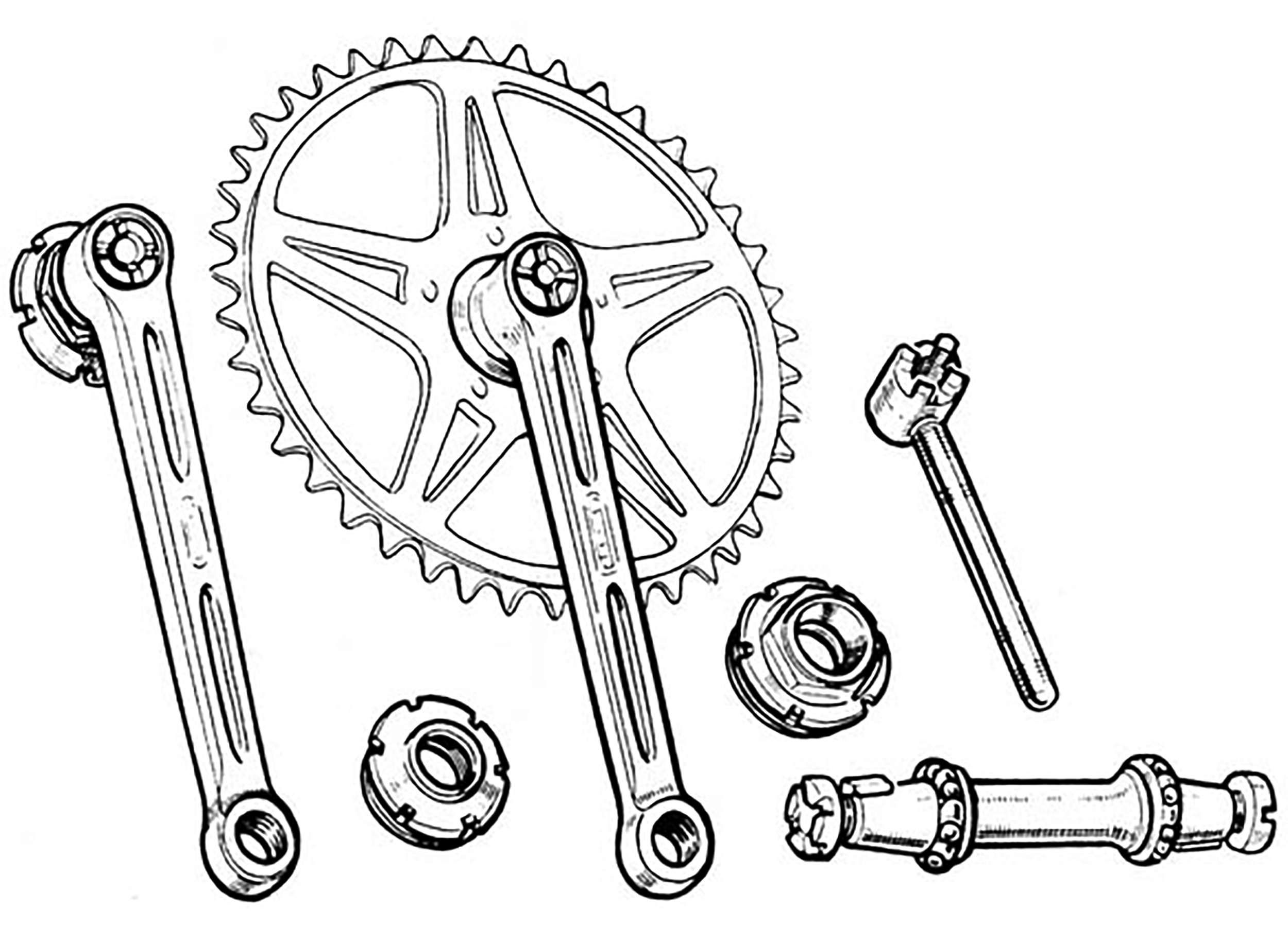 Daniel Rebour Magistroni Crank, Bottom Bracket and Tool