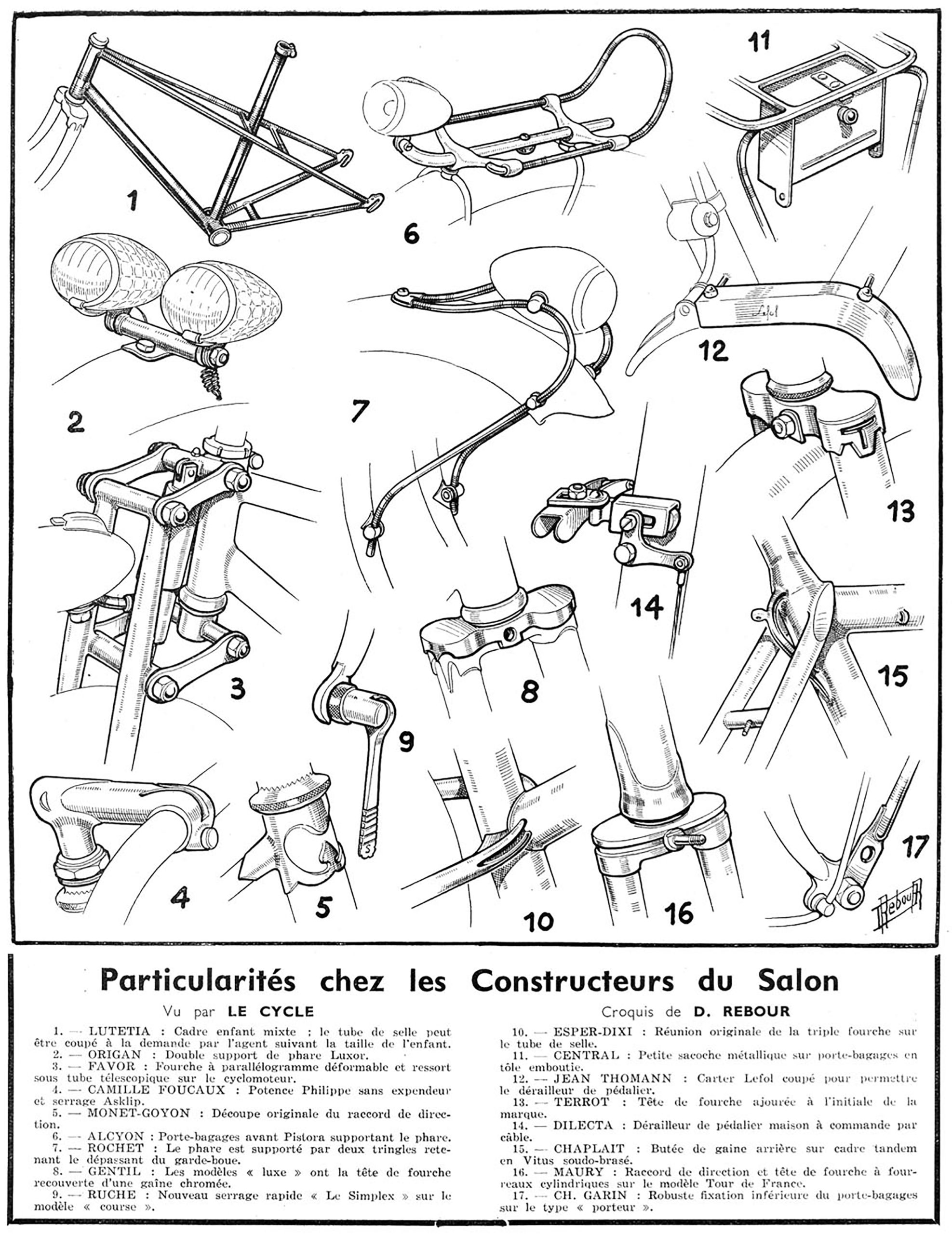 Daniel Rebour Particularites chez les Constructeurs du Salon 12-2-1949