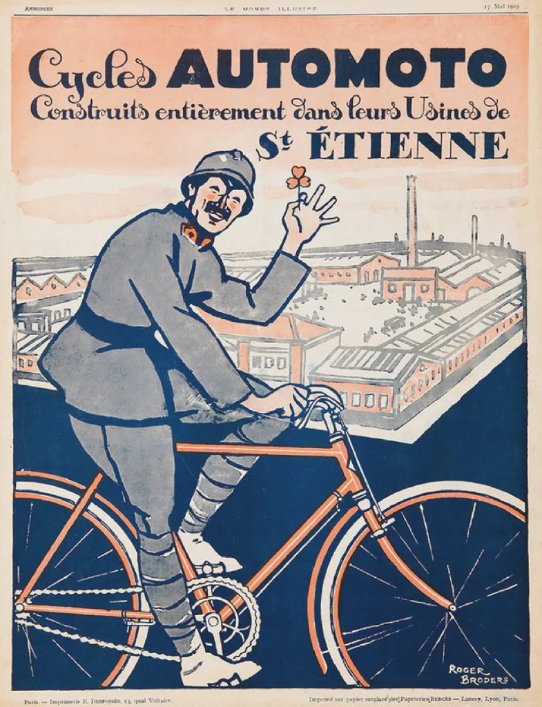 1919 Automoto Advertisement in Le Monde Illustre on 17 Mai