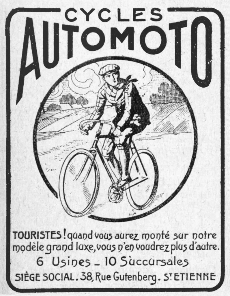 1920 Automoto Advertseiment in La Revue du TCF on Page 44