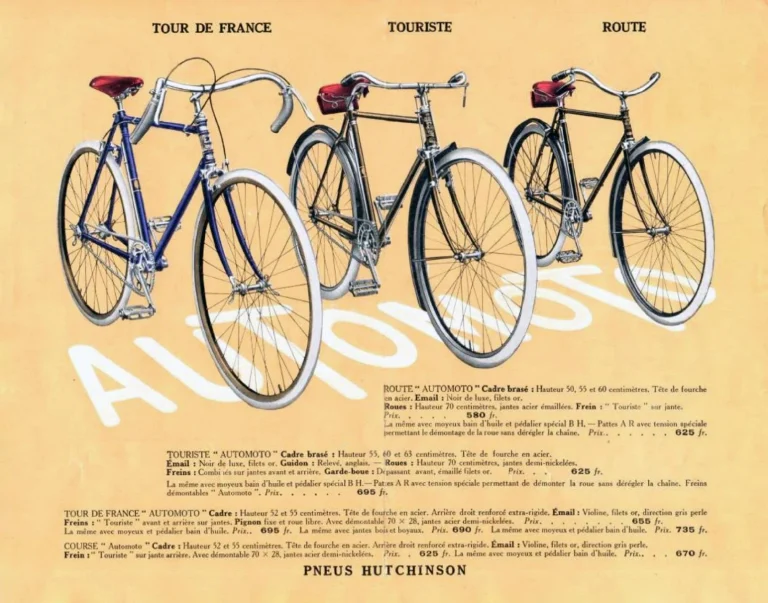 Automoto 1926 Catalog — Cover, Tour de France (Page 8) and the Annexed Tariff — page 3 of 3