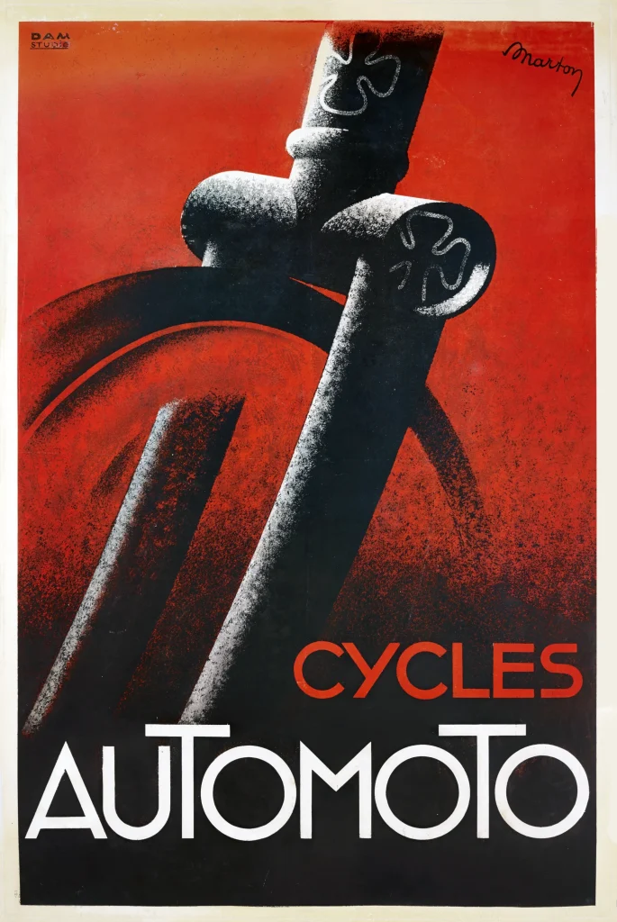 1930 Automoto Poster by Lajos Marton