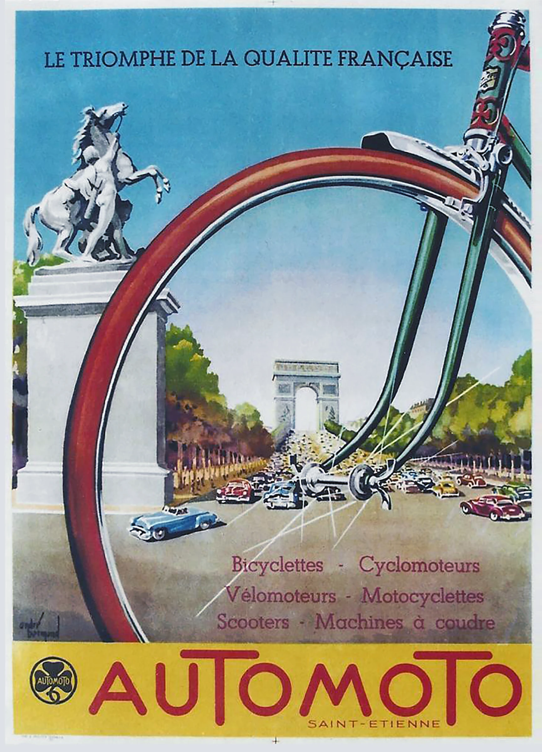 1950 Automoto Poster by Andre Bermond