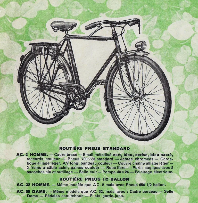 Automoto Catalog — Routière Pneus Standard and Pneus 1/2 Ballon — page 1 of 1