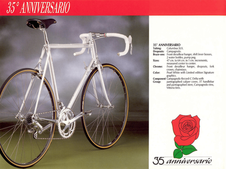 De Rosa 1989 Catalog — Frames and Bicycles, with the 35° Anniversario Limited Edition — page 4 of 8