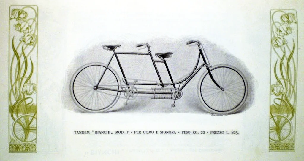 Bianchi Model F Tandem from 1899 Catalog