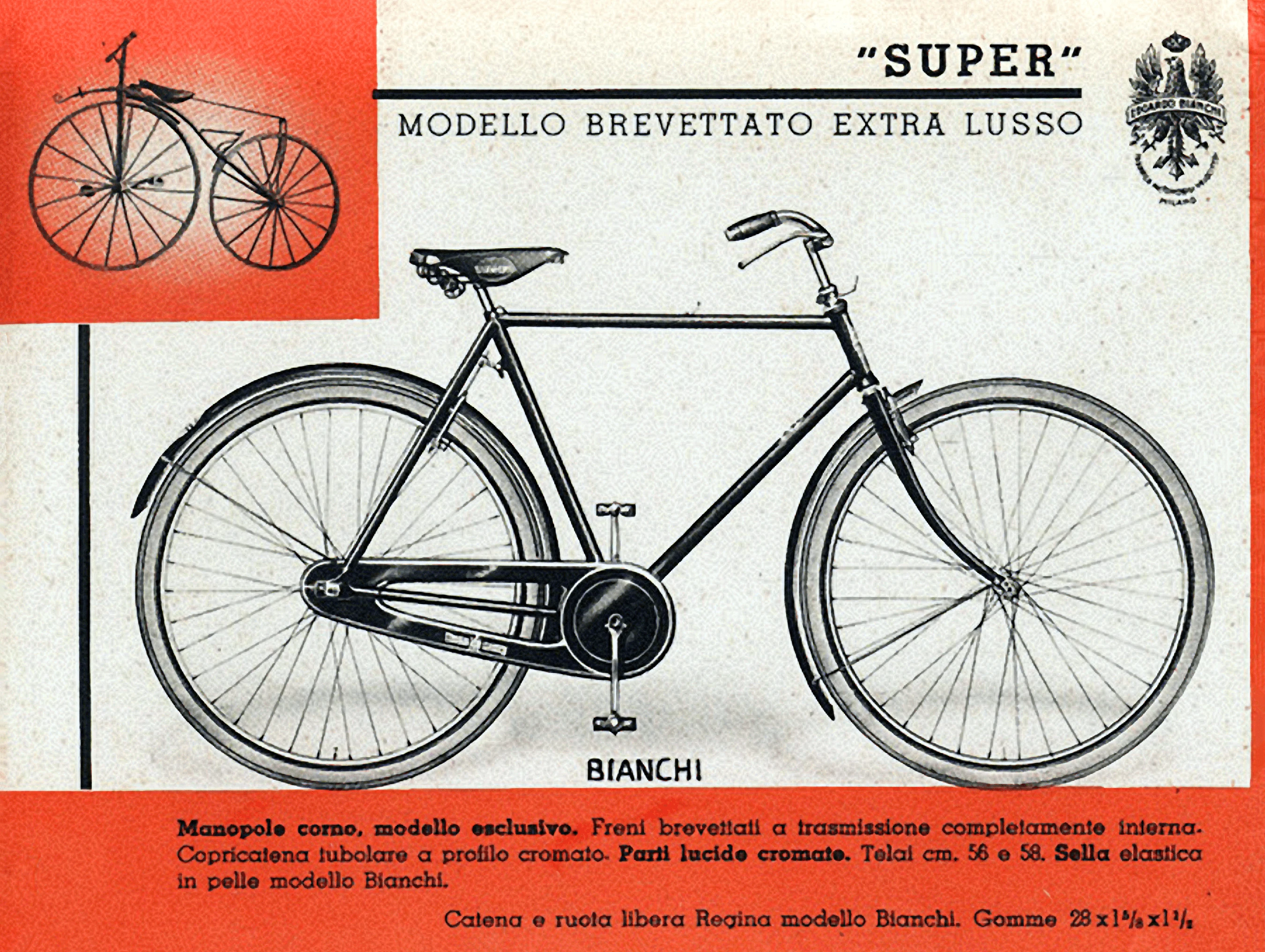 Bianchi Super Extra Lusso from 1939 Catalog
