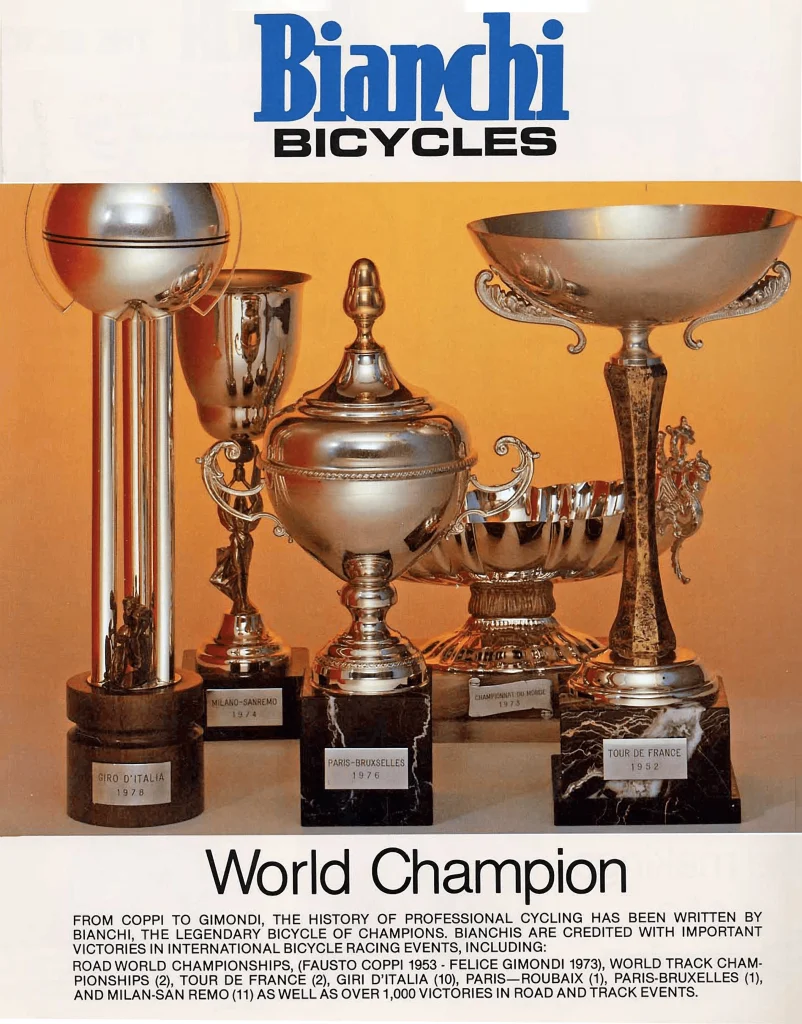 Bianchi World Champion Advertisement from 1981