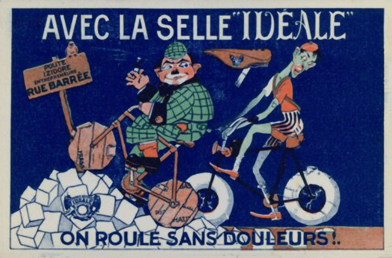 Idéale Advertisement — Rue Barrée, On Roule Sans Douleurs (Color) — page 1 of 1