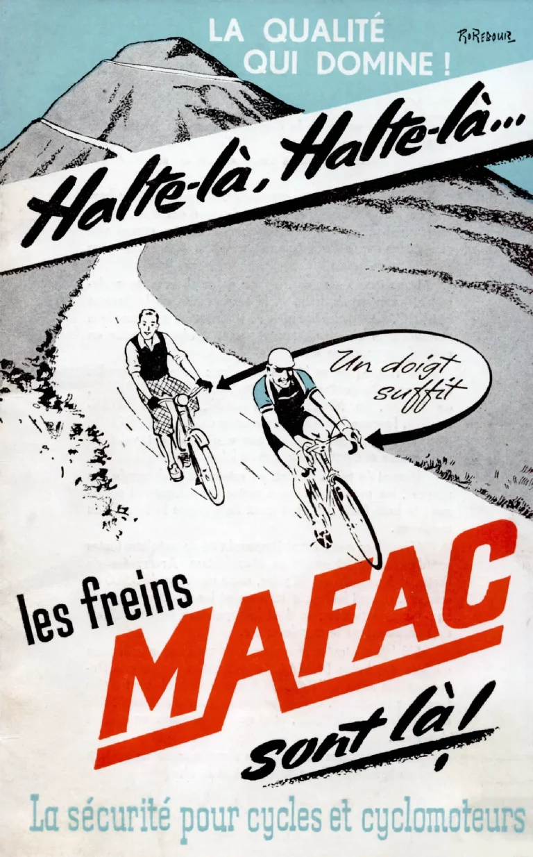 Mafac 1950s Catalog — Brakes for Cycles & Cyclomoteurs — page 1 of 15