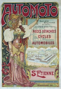 Automoto Poster 1900 Medaille Dor Expo