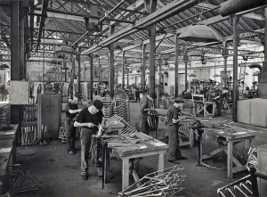 Cycles Mercier Assembly Floor in 1919