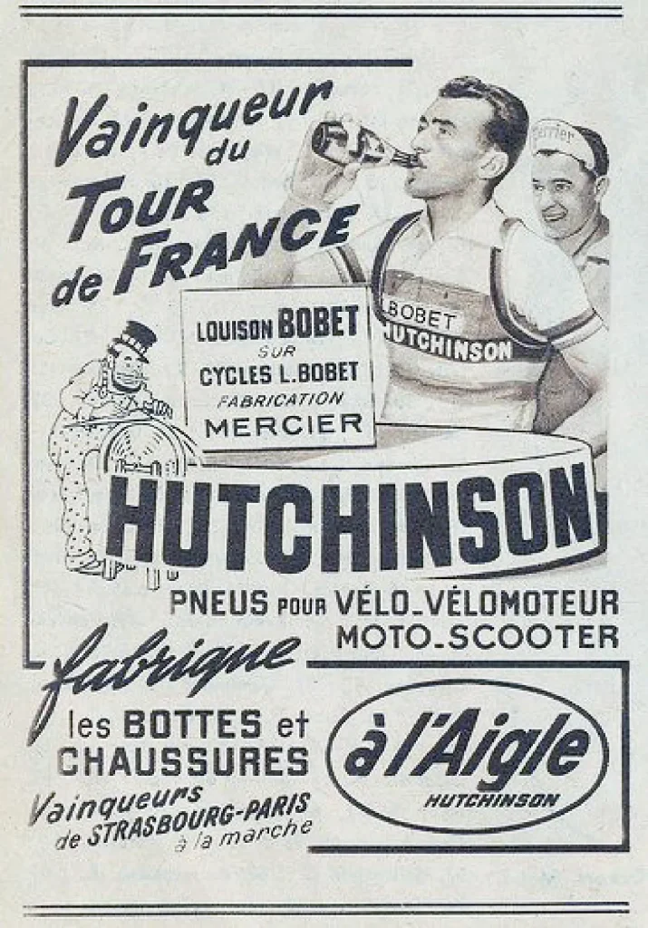 Louison Bobet Hutchinson Advert from 1955
