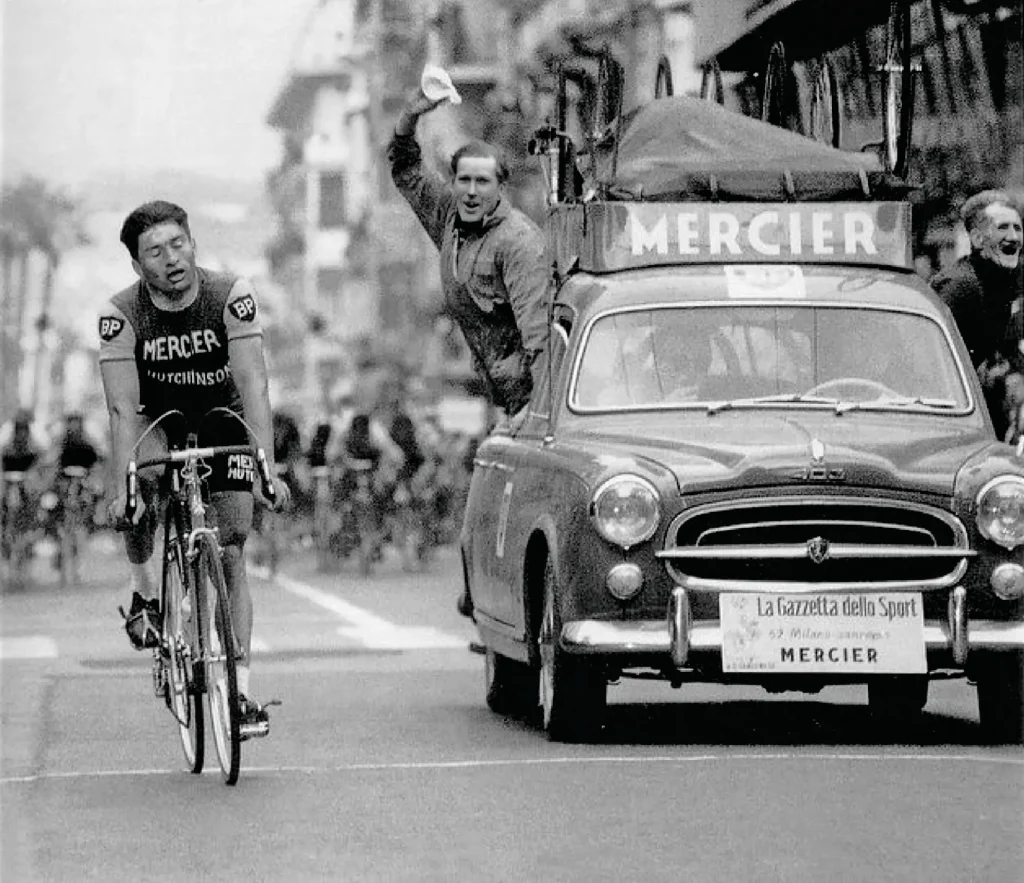 Raymond Poulidor at Milan San Remo in 1961