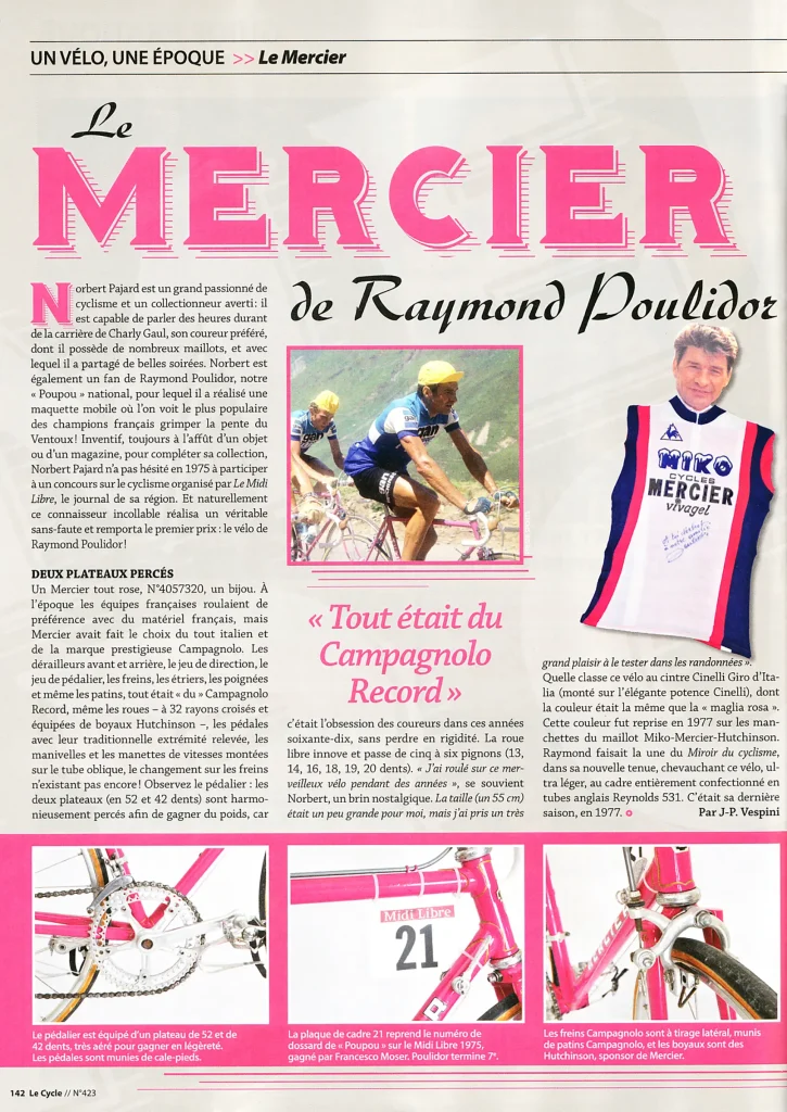 Le Cycle Magazine from May 1976 with Raymond Poulidor Page 142