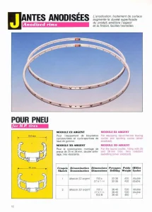 Mavic Module E2 & 3D Rims from 1984-1985 Catalog Page 12
