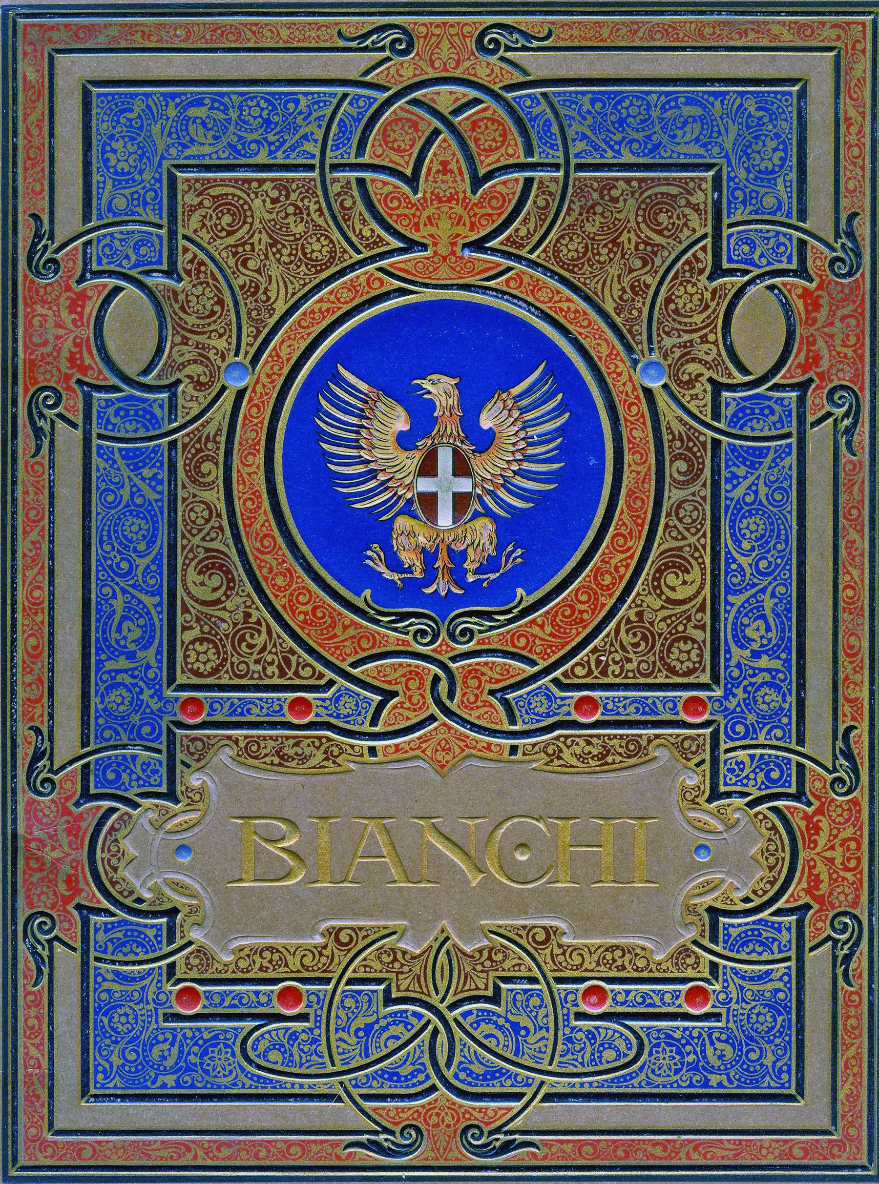 Bianchi Motors Publication with Embossed Gilt Cover from 1909