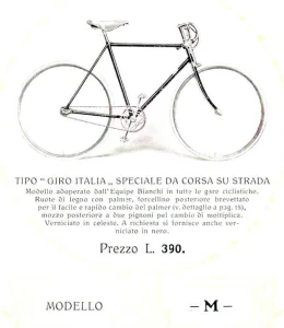 Bianchi Model M Bicycle from 1912 Catalog