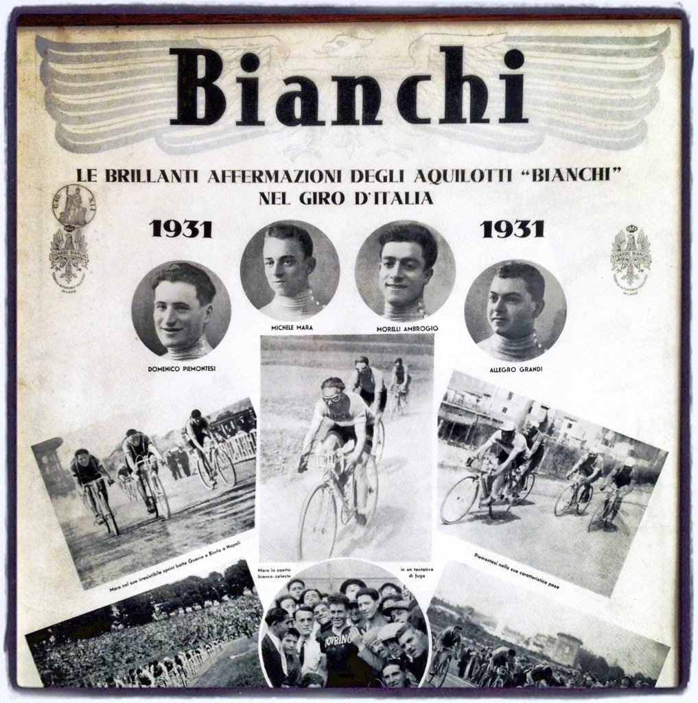 Bianchi Giro d'Italia Advertisement from 1931