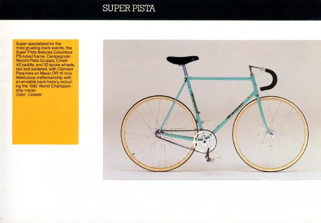 Bianchi Super Pista from 1983 Catalog