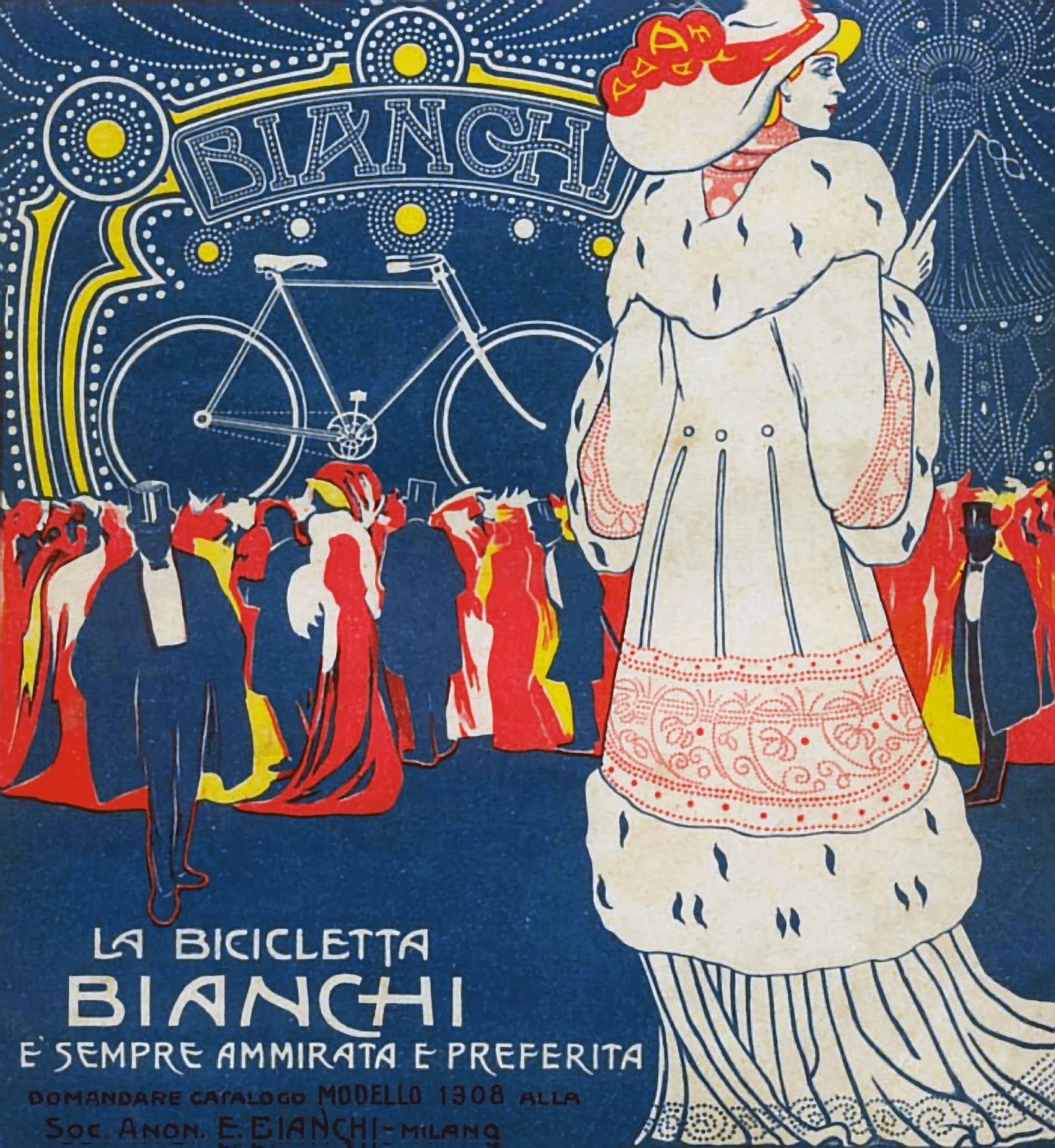Bianchi Bicycle Advertisement from 1908