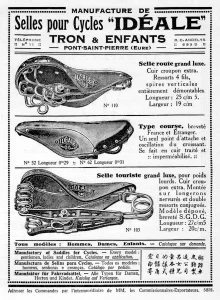1927 Ideale Tron Enfants Saddles Print Advertisement 2700px