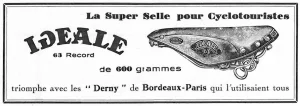 1938 Ideale 63 Record Saddle Advertisement 3600px