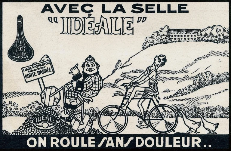 Idéale 1930 Advertisement — On Roule Sans Douleur — page 1 of 1