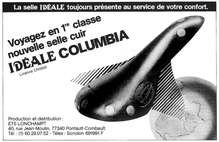 Idéale Advertisement — Columbia, Voyagez en 1re Classe — page 1 of 1
