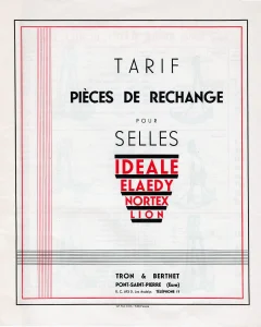 Tron Berthet Saddle Spare Parts Catalog Page 1 2800px
