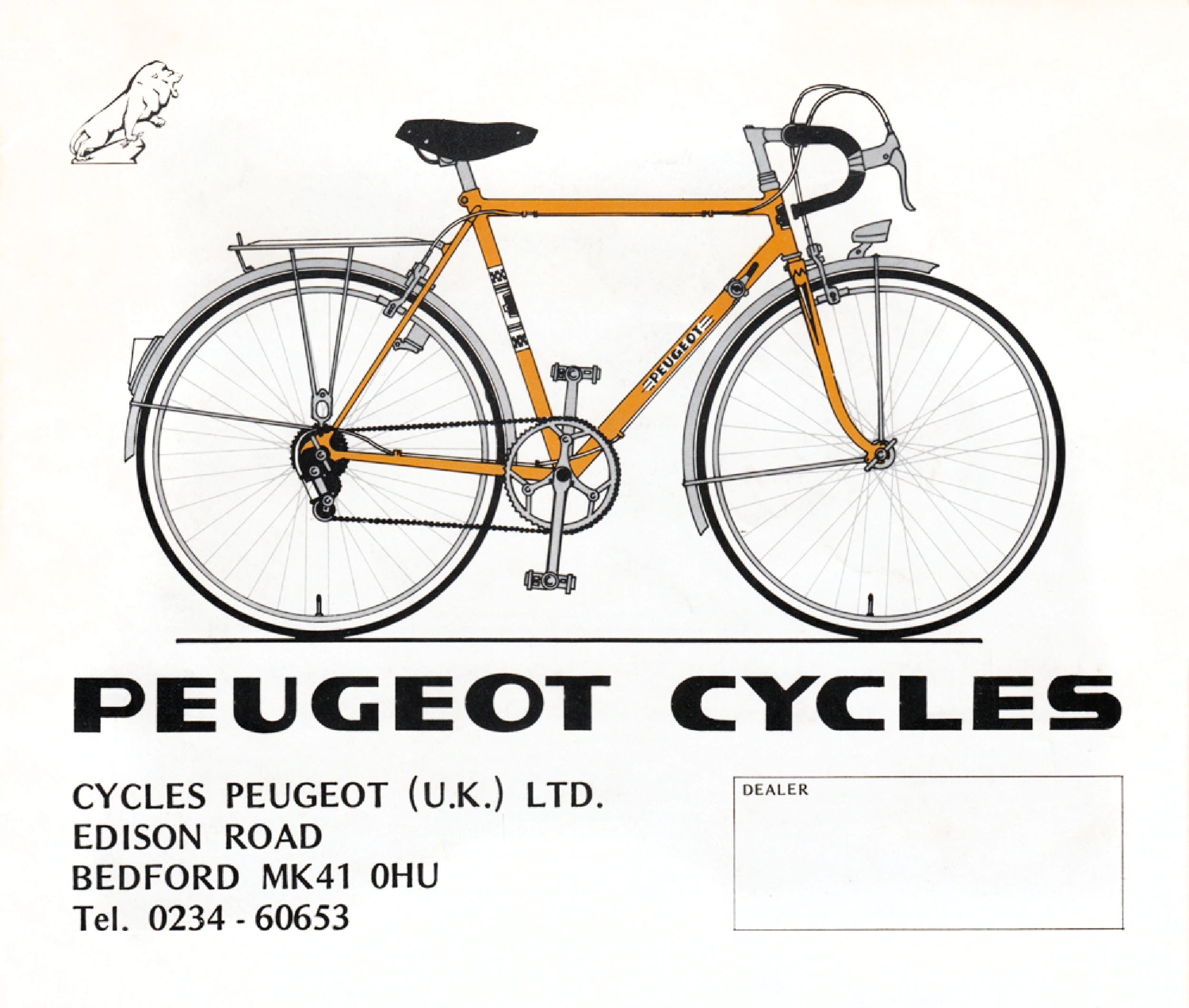 1974–75 Cycles Peugeot UK catalogue cover