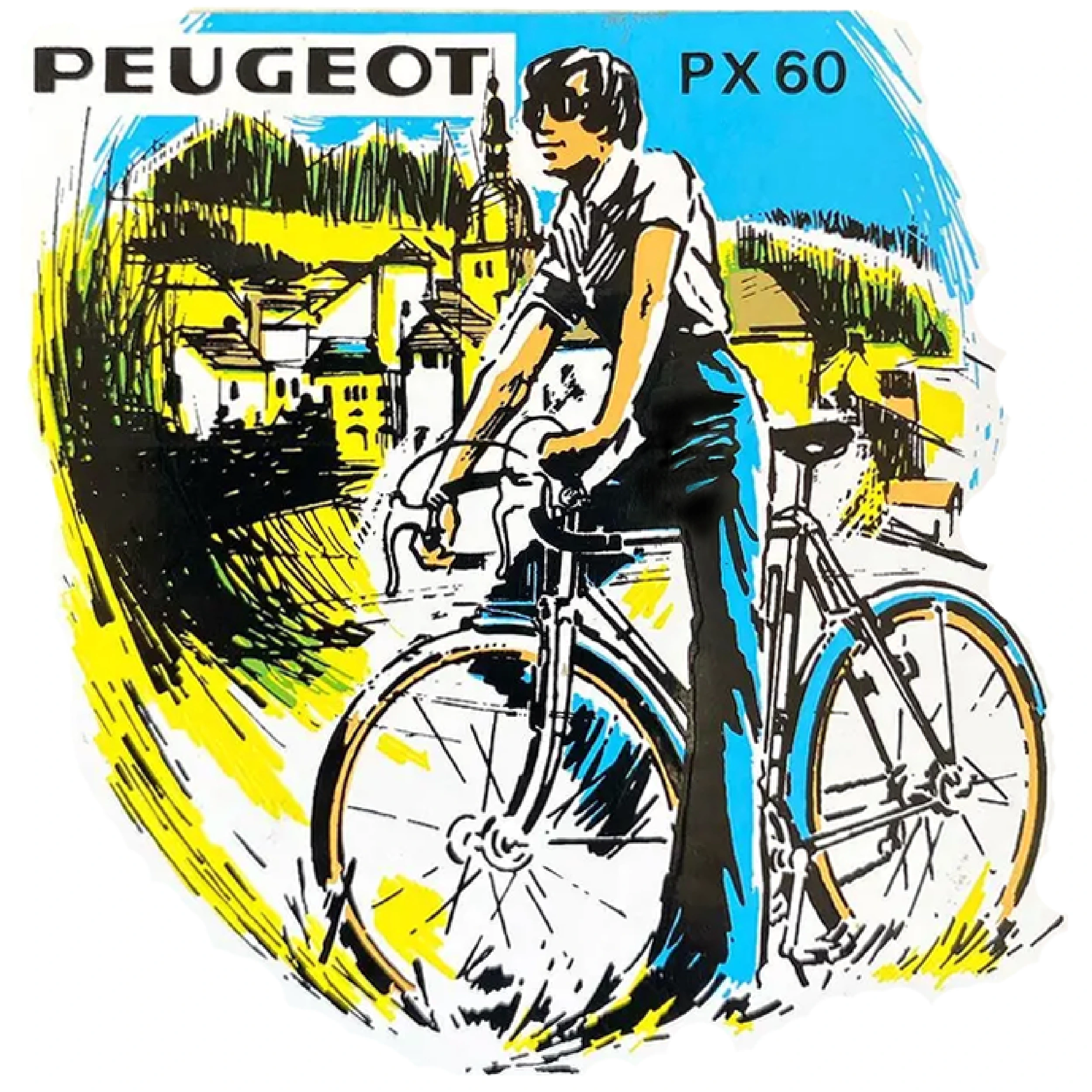 c.1980s Cycles Peugeot randonneur advertisement