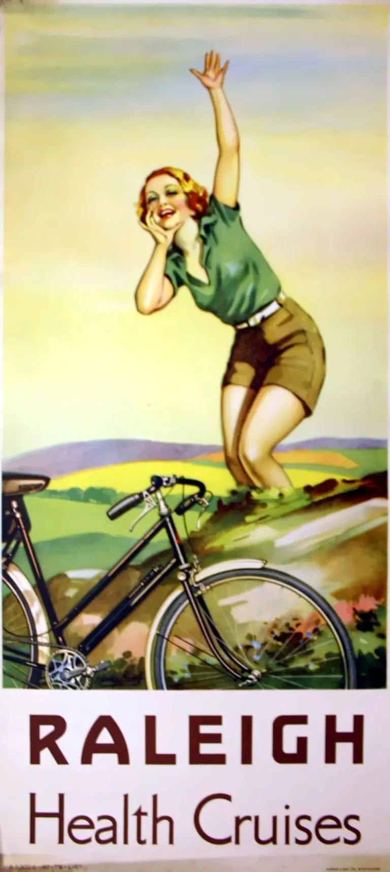 Raleigh 1930s Poster — Health Cruises — page 1 of 1
