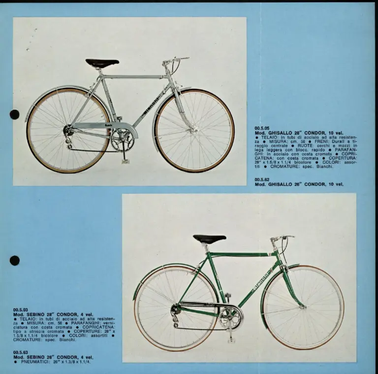 Bianchi 1973 Catalog — Corsa, Sport & Viaggio Bicycles — page 5 of 8