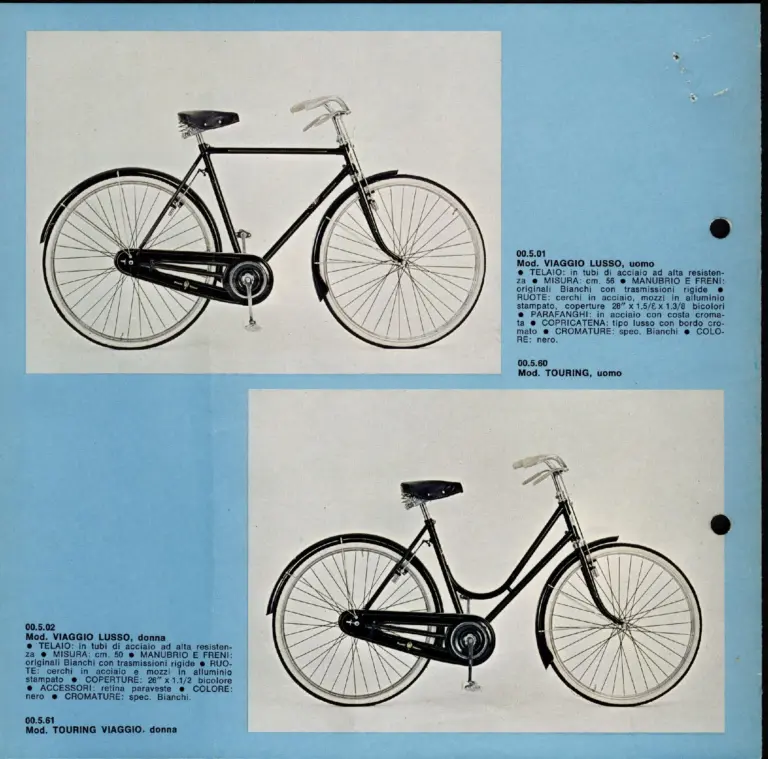 Bianchi 1973 Catalog — Corsa, Sport & Viaggio Bicycles — page 8 of 8