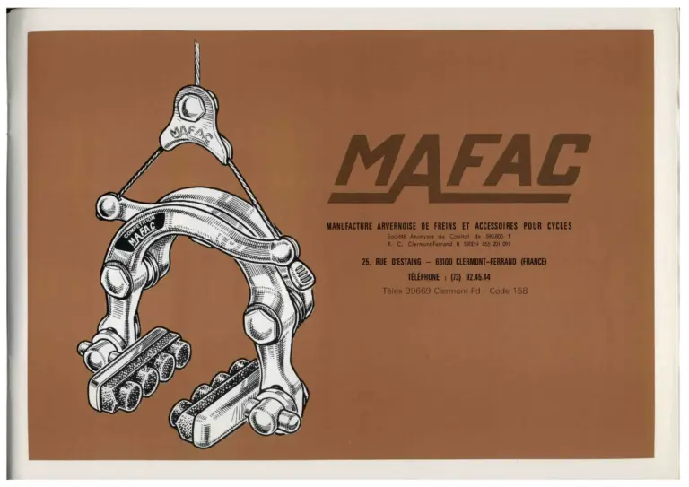 Mafac 1976 Catalog — Brakes & Accessories — page 2 of 21