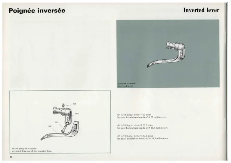 Mafac 1976 Catalog — Brakes & Accessories — page 16 of 21