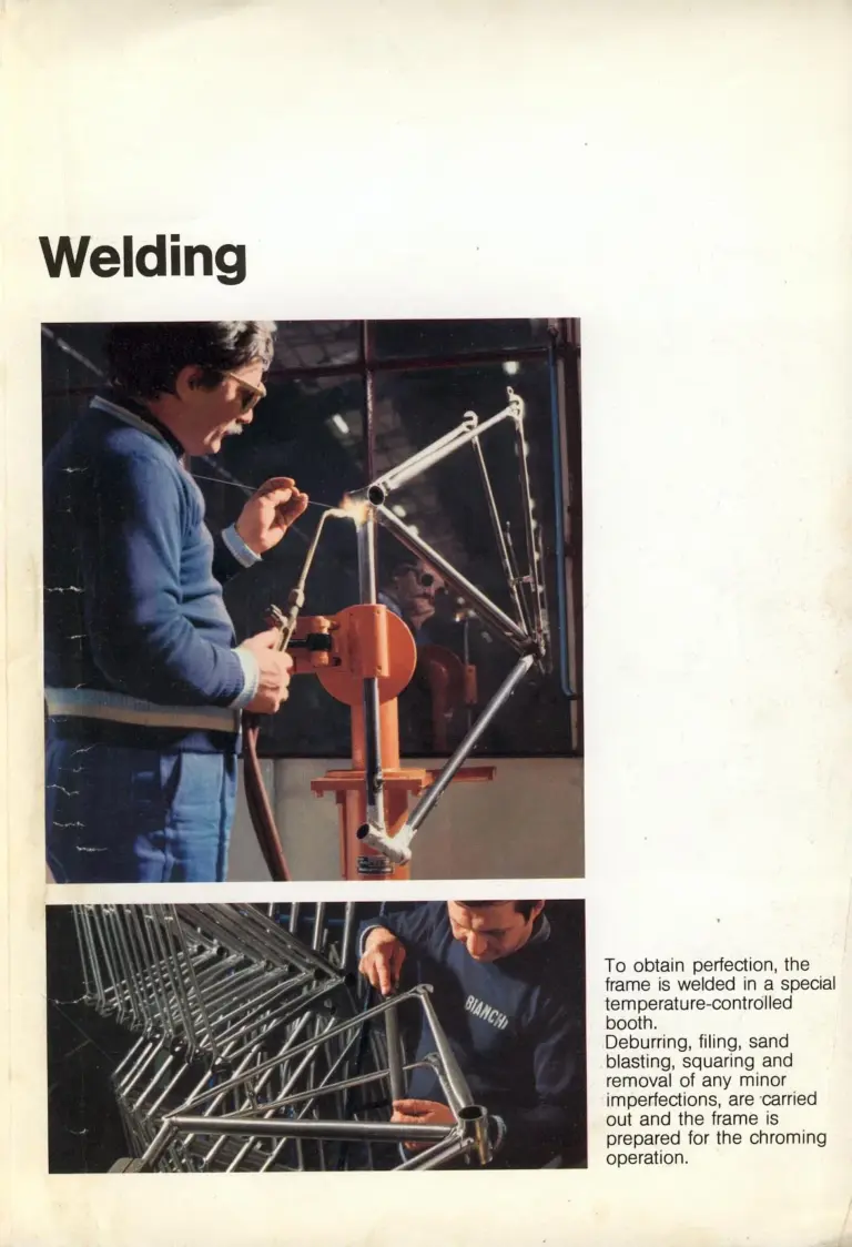 Bianchi 1981 Catalog — Reparto Corse Hand-Made Bicycles — page 7 of 16